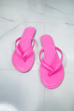 Electric Pink Flip Flop